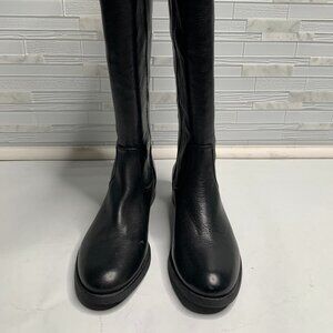 Arturo Chiang Fierce Leather Black Riding Boots